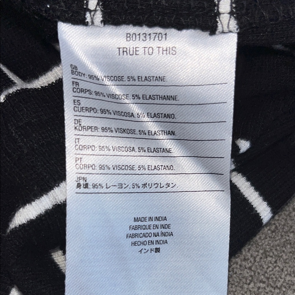 Volcom Black and White Striped Tank Top - Picture 9 of 10